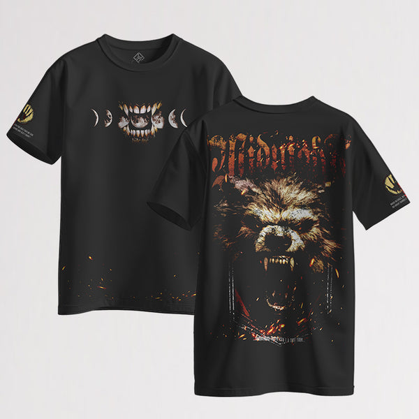 Polera MIDNIGHT de CPY — vista conjunta de frente y espalda, Drop 002